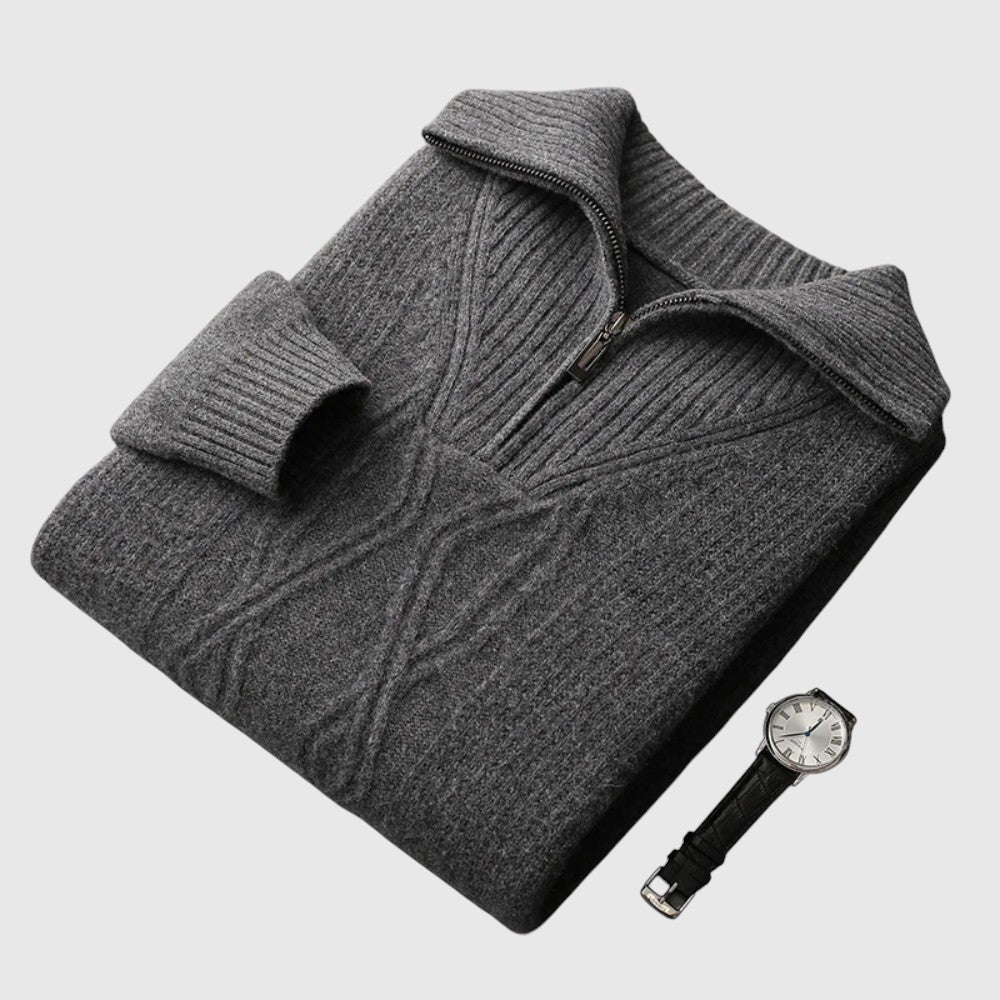 Perla- Camisola s zipem Taranto Merino Wool
