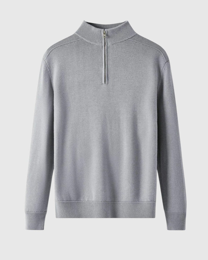 Perla- Svetr s zipem z merino vlny Capri