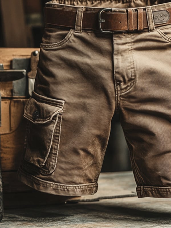 Miroslava™ | Retro cargo šortky s více kapsami