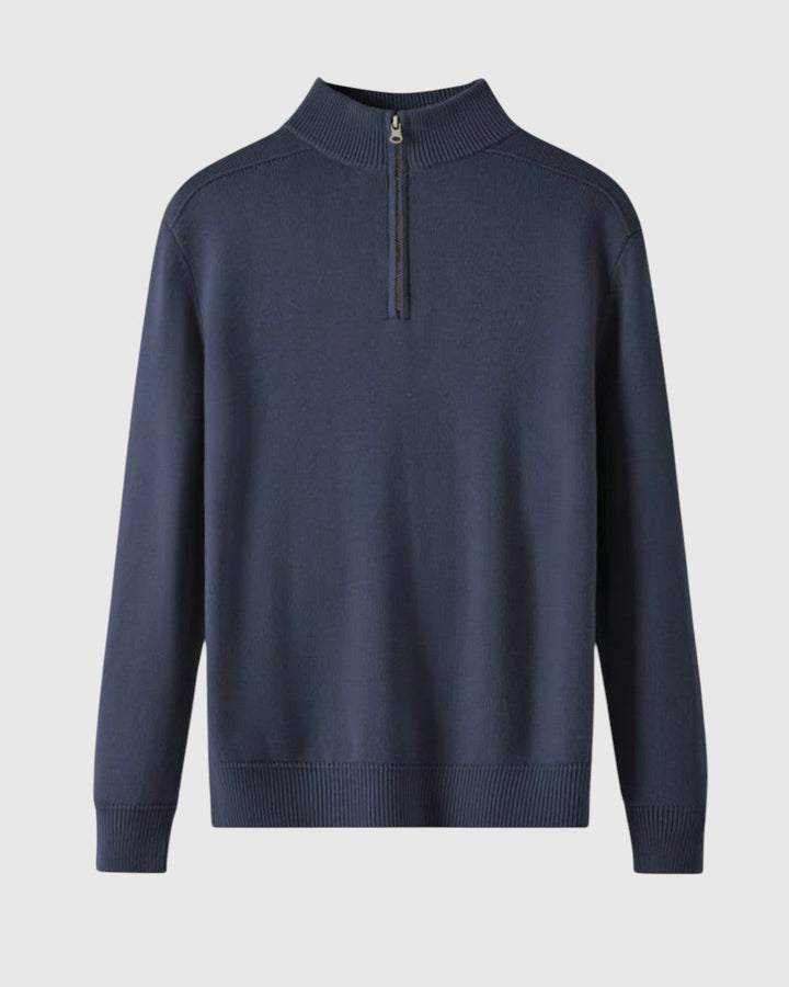 Perla- Svetr s zipem z merino vlny Capri