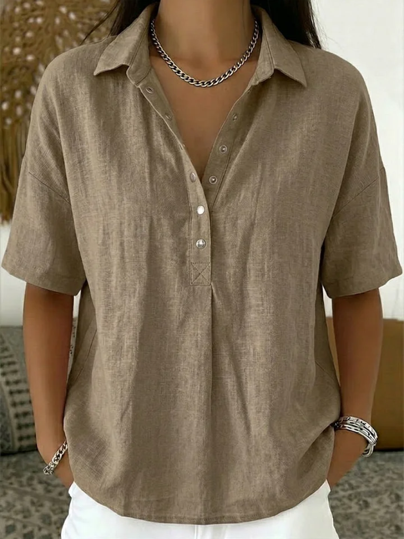 Natalie™ | Halenka s límcem a detailem knoflíků