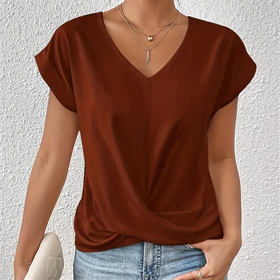 Marie™ | Elegantní top s hlubokým V-výstřihem