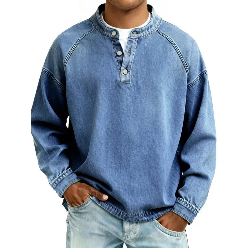 Lubomír | Vintage tričko Henley s knoflíčky