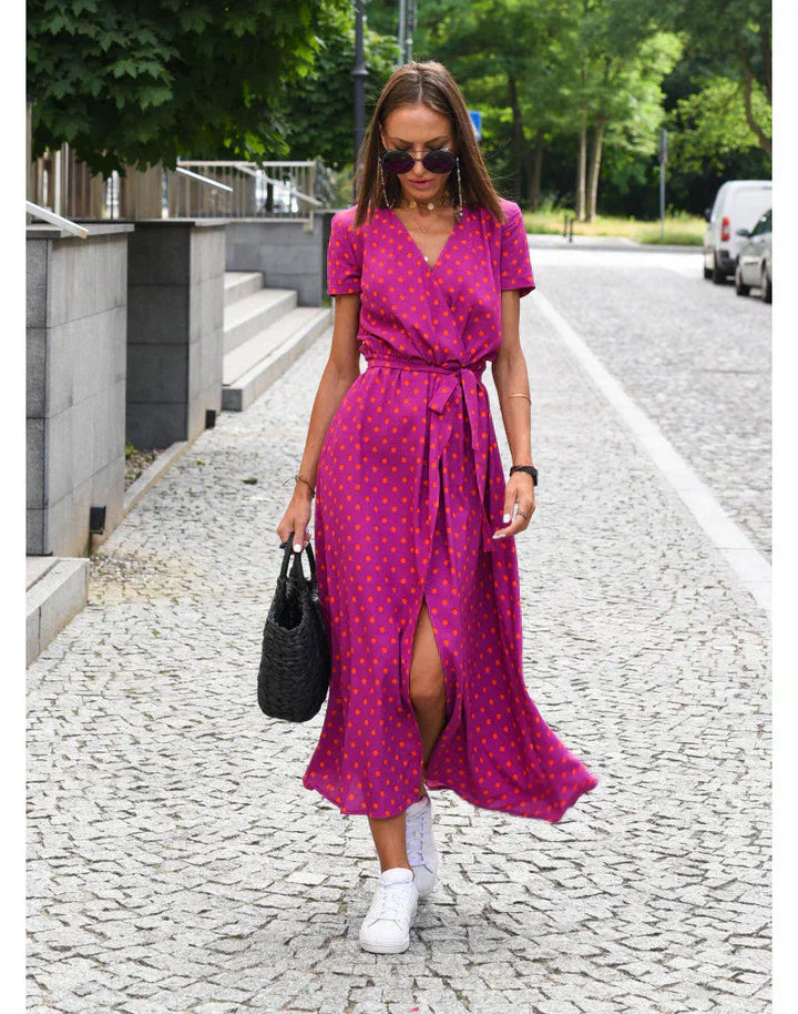 Magda™ | Elegantní šaty s výstřihem a modelujícím střihem