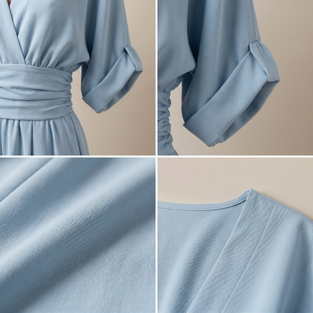 Gabriela™ | Elegantní dlouhý overal s vysokým pasem