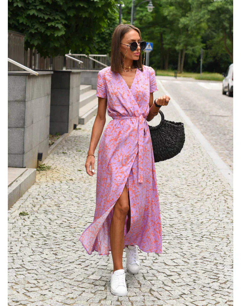 Magda™ | Elegantní šaty s výstřihem a modelujícím střihem